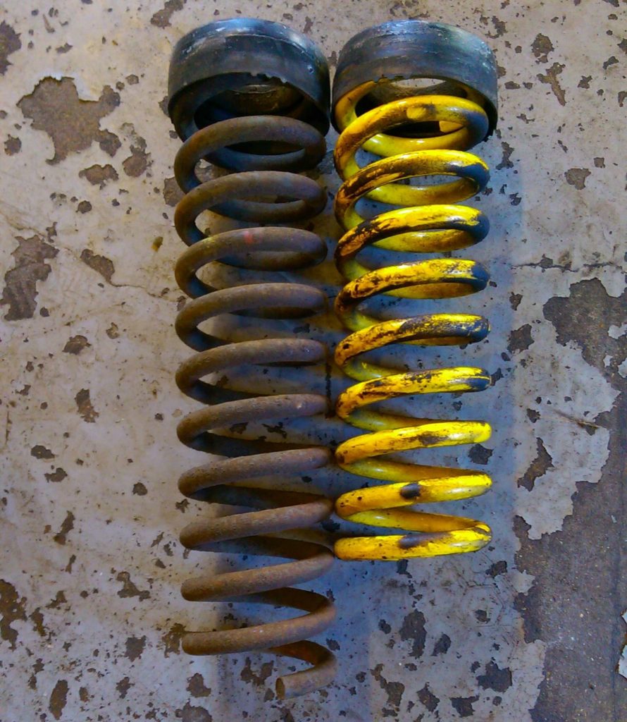 lower spring length compared with oem